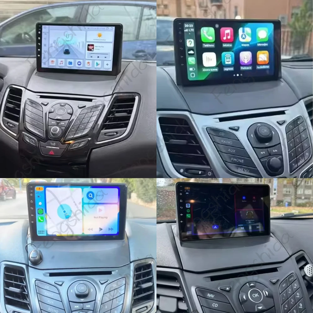Android 16 Car Radio Carplay For Ford Fiesta Mk 6 2008-2019 Android Multimedia Video Player touch screen Auto stereo Navigation