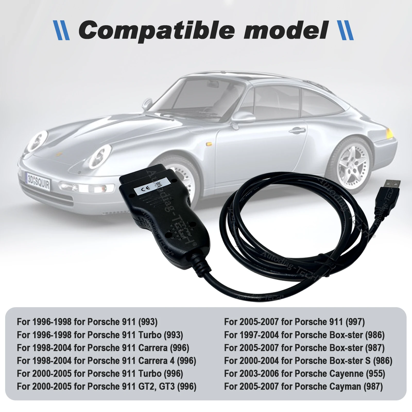 OBD2 Interface For Porsche PIWIS For 911/Boxster/Cayenne/Cayman Before 2007 OBDII Diagnostic Tool Work With Durametric Software