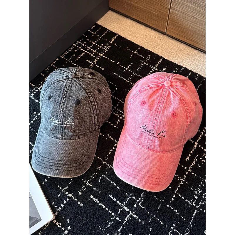 

Top Quality Martine Rose Letter Printing Denim Baseball Hat Caps Men Women Street Style Bill Cap Hats