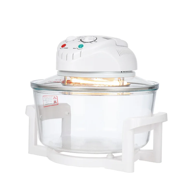 European and British US 110V Glass Visual Air Fryer Light Wave Furnace