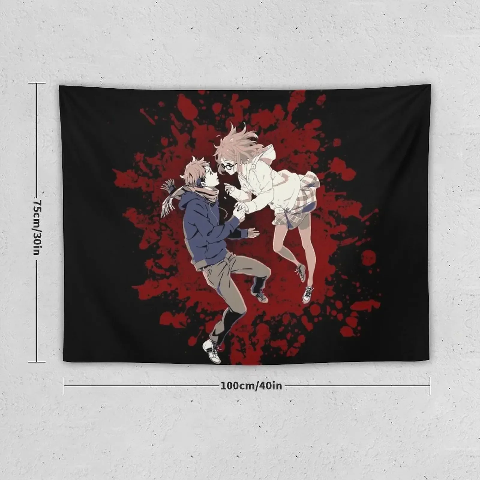 Kyoukai no kanata Tapestry Tapete For The Wall Room Design Aesthetic Room Decorations Tapestry