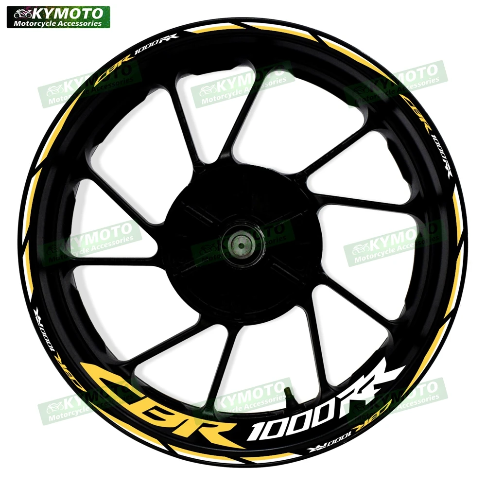

Для мотоцикла Honda CBR1000RR CBR 1000RR RR 17-дюймовые наклейки на передние и задние колеса, водонепроницаемые светоотражающие наклейки на обод