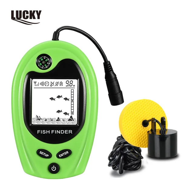 LUCKY FF818 Fish Finder Fishing Fishing Bite Alarm Sonar Depth Measurement