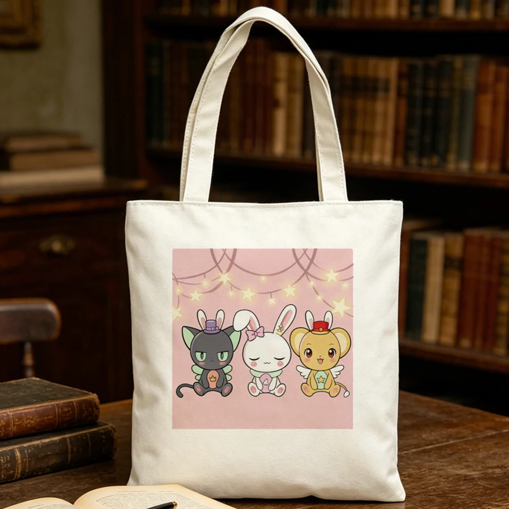 Cardcaptor Sakura tote bag foldable canvas  sac cabas y2k femme