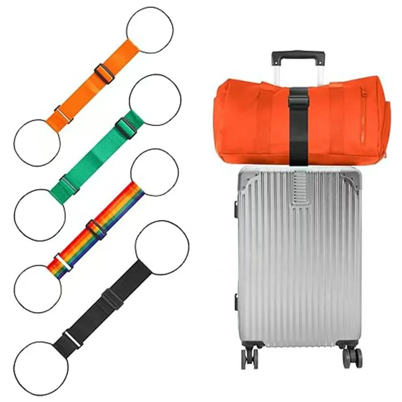 Elastic Adjustable Luggage Strap Carrier Strap Baggage Bungee Luggage Belts Suitcase Belt Travel Security Carry On Straps