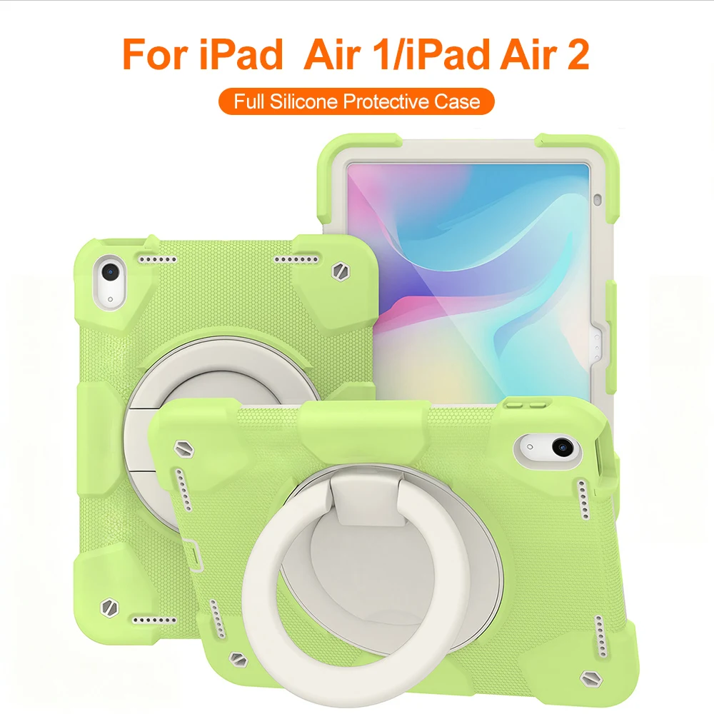 Heavy Duty Rugged Case For Apple iPad 2021 2020 Air 11 2024 2025 10th 11th Gen 360° Rotating Shockproof Protective Tablet Cover