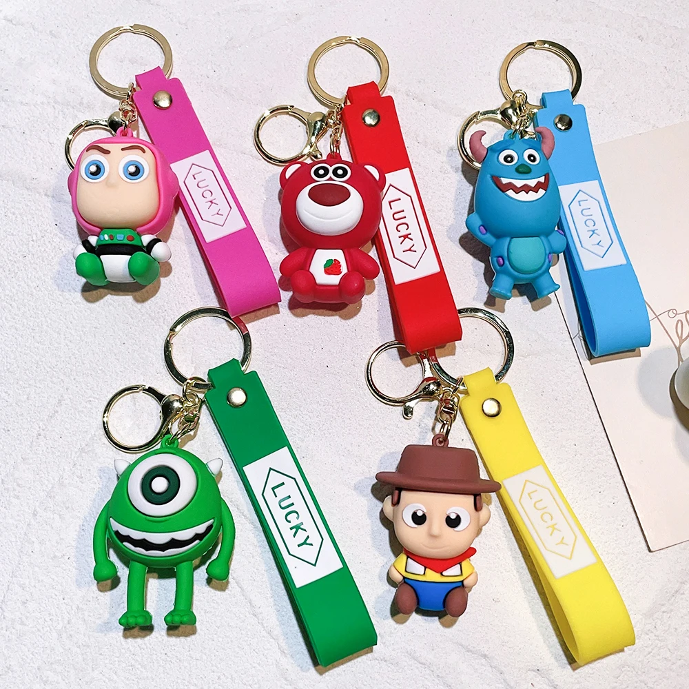 Disney Toy Story Woody Officer Keychain, Car Keychain, Personalized Trendy Bag Decoration Pendant with Commemorative Significanc