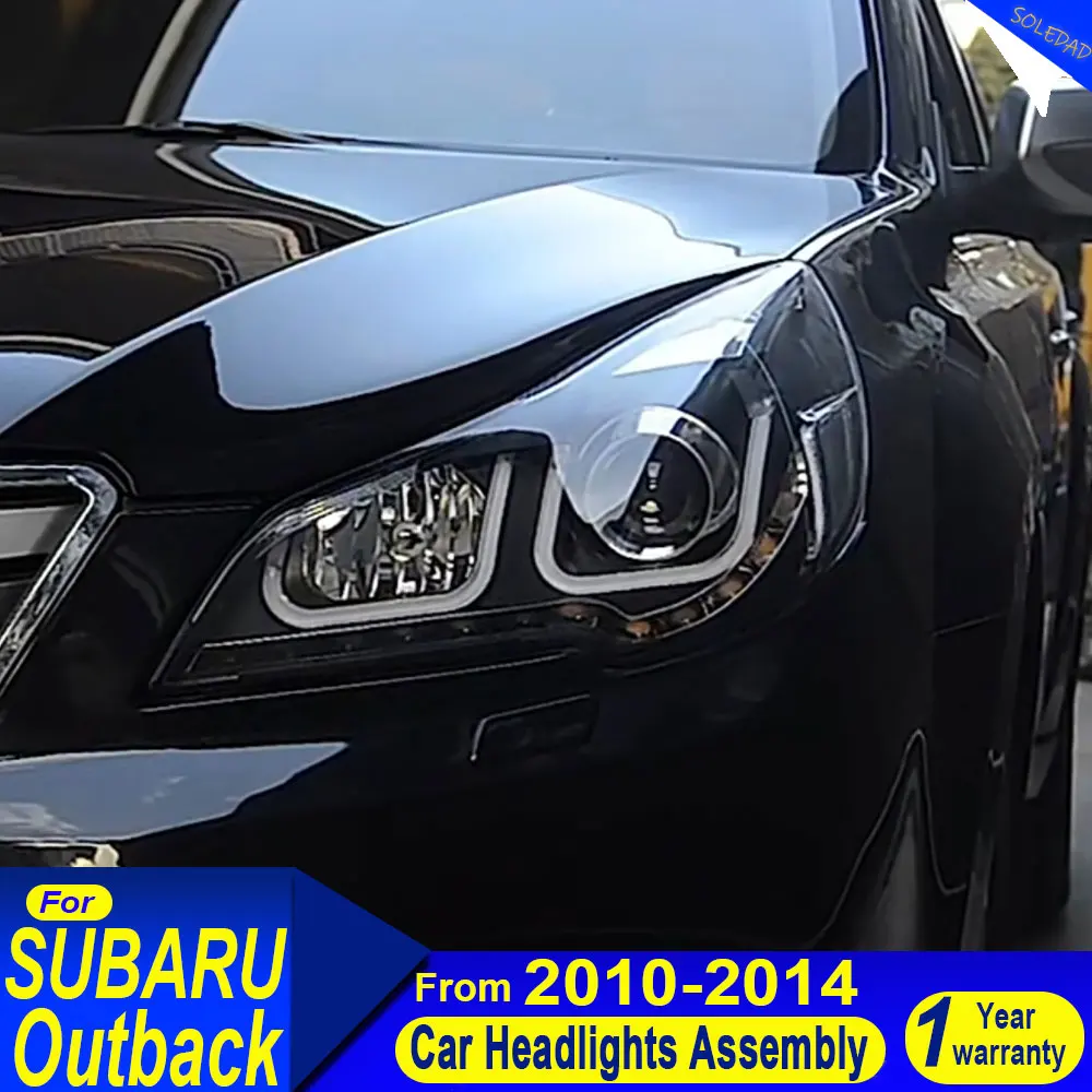 Car Head Lamp Assembly For Subaru Outback Headlights 2010 2011 2012 2013 2014 Upgrade Modified to NEW Subaru Dynamic Turn