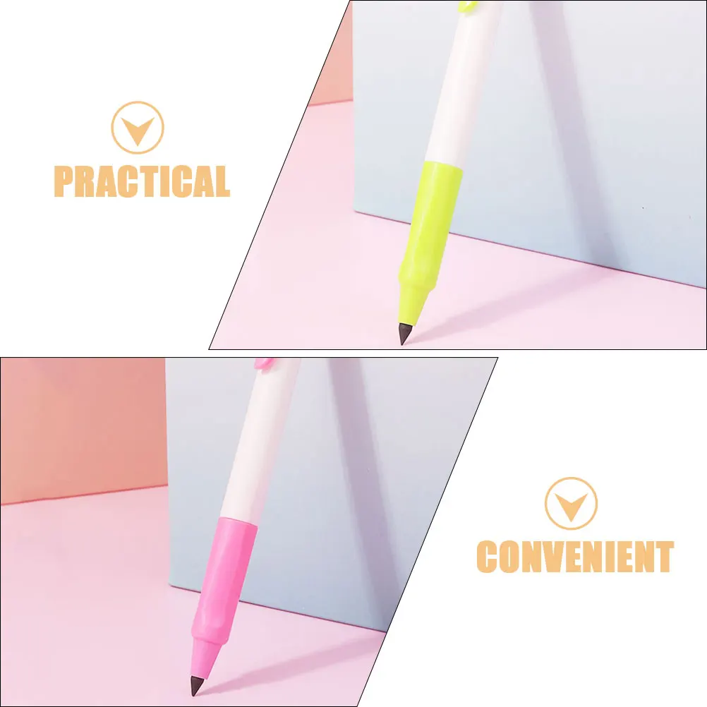 

8pcs Mechanical Pencils Everlasting Refillable Erasable No Sharpen Compact Lightweight Writing Drawing Student Office Supplies