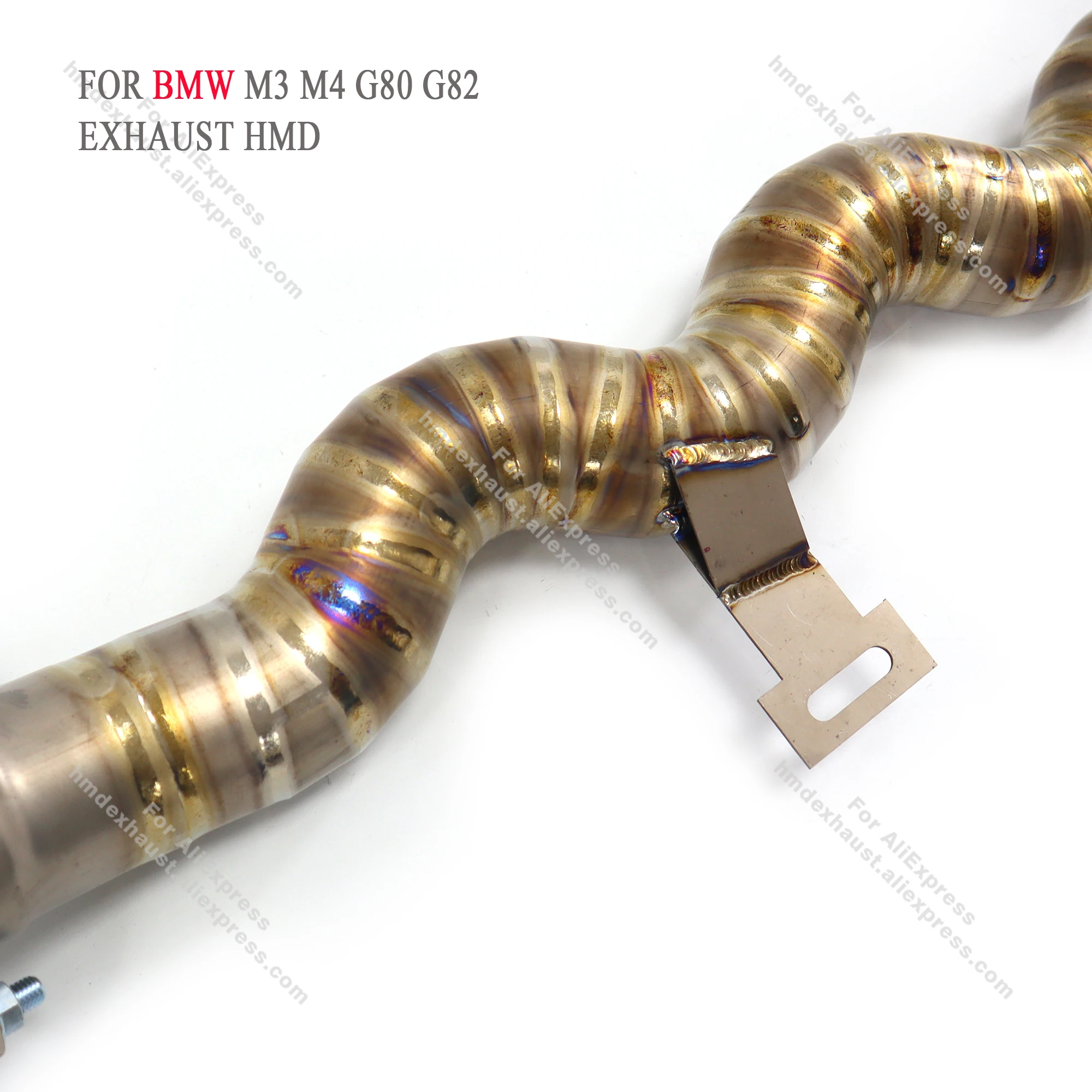الأنبوب الأوسط Ti and Downpipe SS304 لنظام العادم BMW M3 M4 G80 G82 تركيب غير مدمر #2