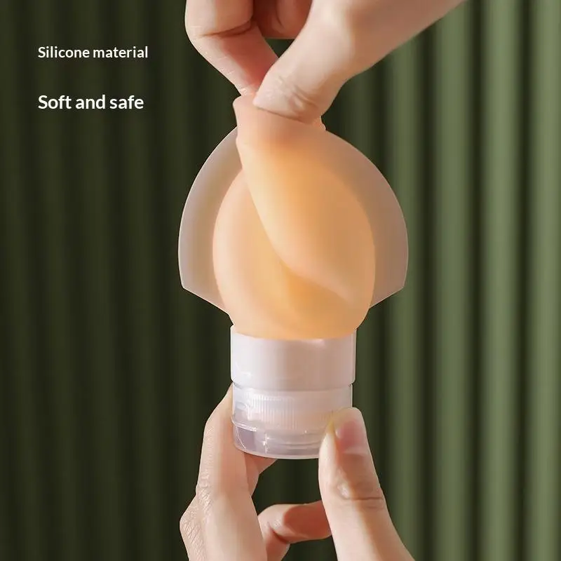 Silikon-Reise-Duschgeltube, BPA-frei, quetschbar, nachfüllbarer Shampoo-Spender für Wandern, Camping, Fitnessstudio – Detail 6