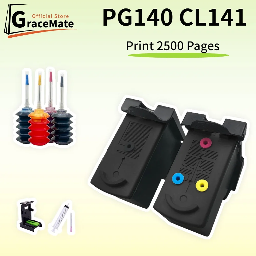 PG140 CL141 Printer CISS Ink Cartridge Pg140 Compatible for Canon Printer Pixma Cartridge MX474 MG2580 MG2500 MG3610 IP2880