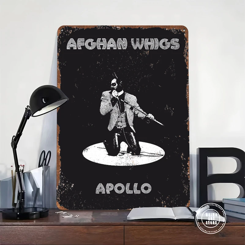 Afghan Whigs Apollo Metal Poster Customized Wall Art Retro Vintage Tinplate Signs for Home Decoration Gaming Garage Decorations