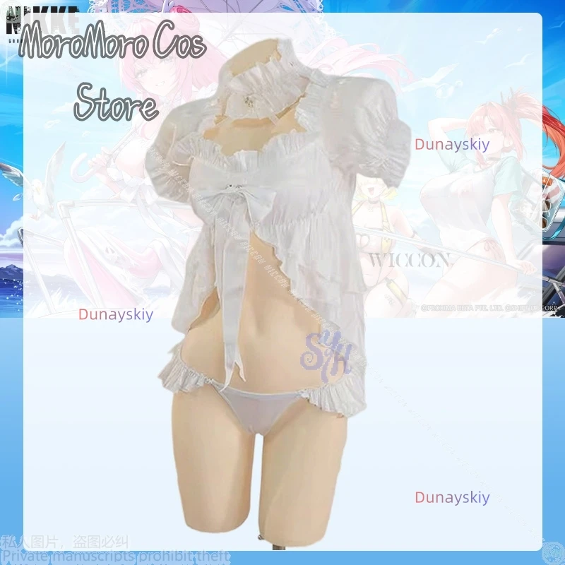

Dorothy Game GODDESS OF VICTORY: NIKKE 코스프레 웃긴 의상 Sexy White Lace Bikini Summer Swimminwear Jirai Kei Girls Halloween Party