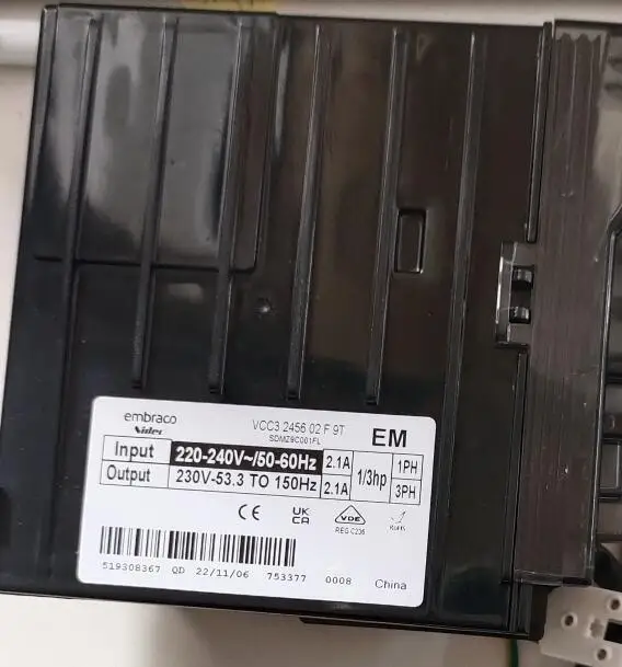 100% baru untuk papan komputer kulkas EM VCC3 2456 02F 9T VCC3 2456 91W 23 bagian papan inverter kontrol