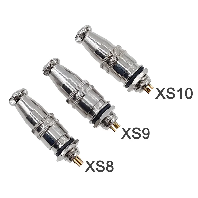 XS8 XS9 XS10  Connector Push-Pull Circular Quick Connector 2pin3pin4pin5pin Gold Plated Contact Male and Female Plug