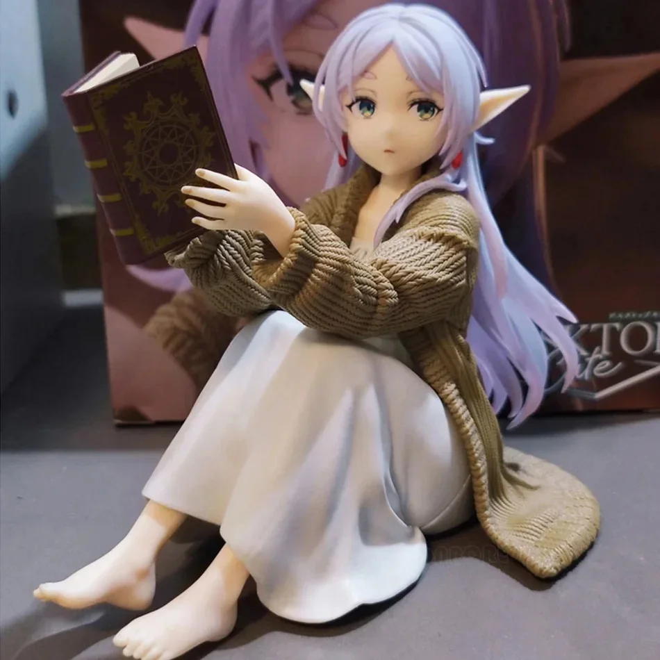 12CM Frieren au-delà du fin du voyage Frieren Anime Figure bureau mignon costume de nuit Frieren Figurine d'action Figurine modèle poupée jouet