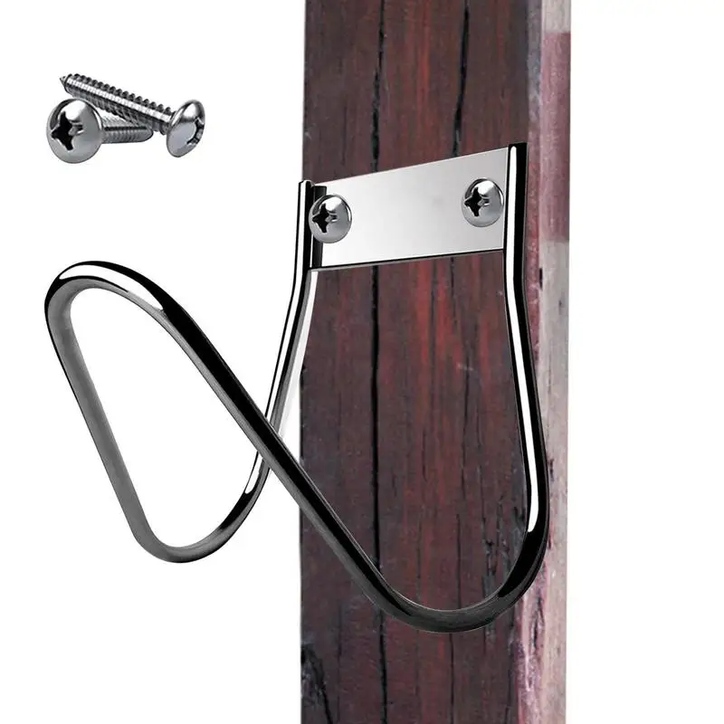 Hose Holder Garden Stainless Steel Water Hose Holder Wall Mount Heavy Duty Rust Proof Hanger for Water Air Hydraulic Hose Ropes