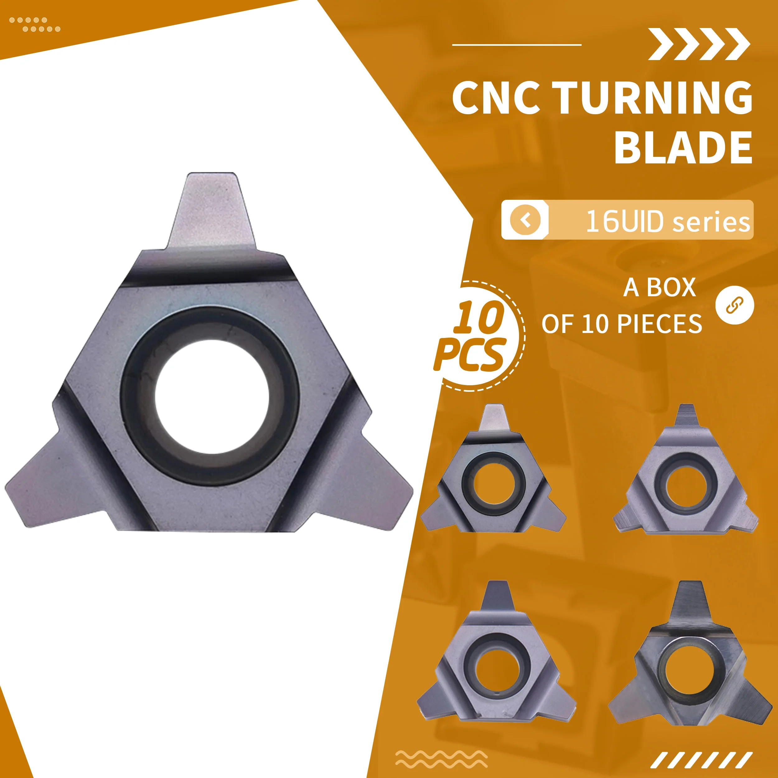 

16UID 4.0TR/5.0TR/6.0TR NK9030 High Quality CNC Lathe Cutting Tool Carbide U-shaped Trapezoidal Female Threading Milling Inserts