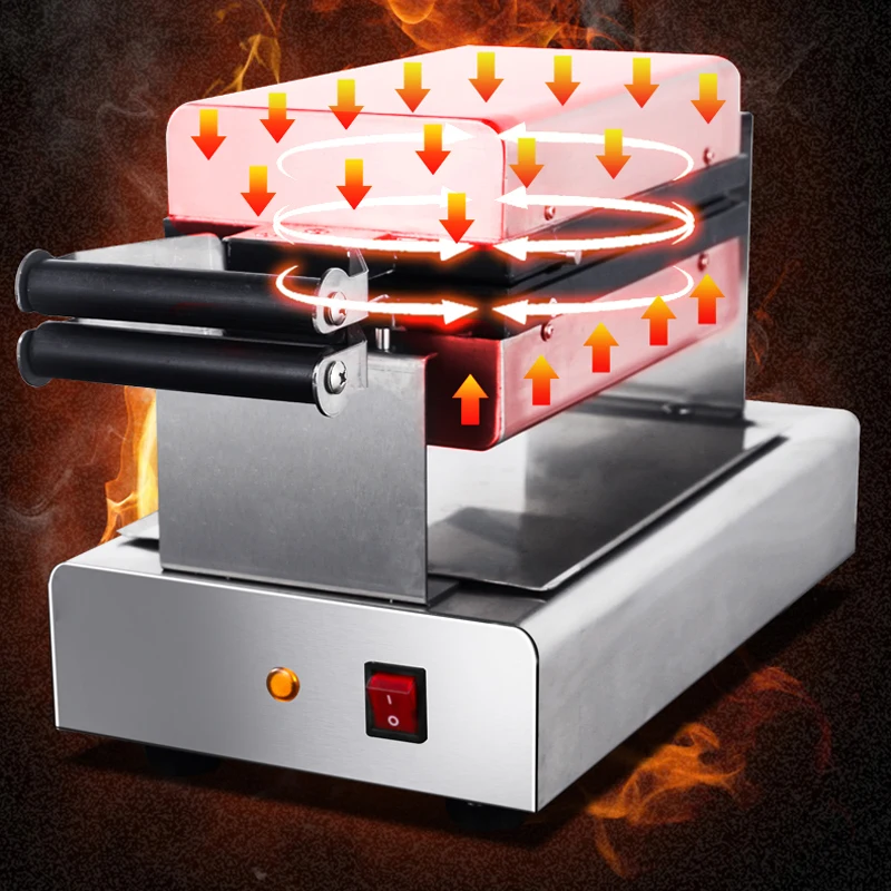Commercial Electricity Kitchen Waffle Machine Honeycomb Mold Shaped Non-stick Waffle Mould Bakeware Pancake
