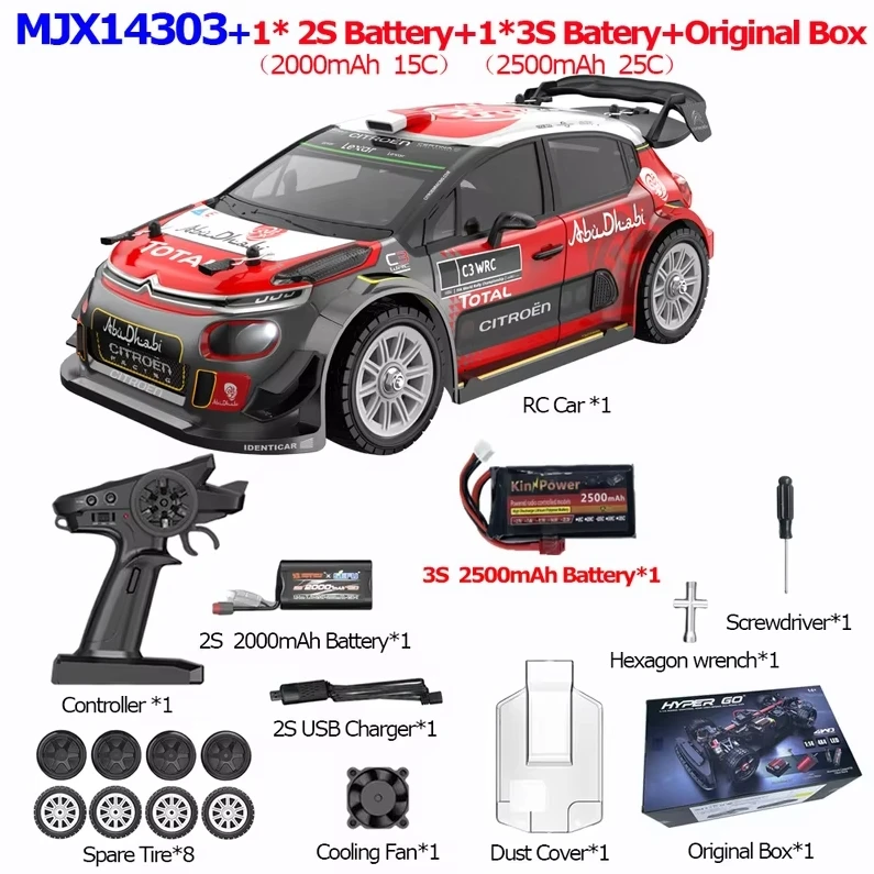 Hyper Go MJX 14303 1/14 RC Auto 4WD 65 km/u Off-road High Speed Racing 2.4G Afstandsbediening auto Vrachtwagen Speelgoed Als Geschenk