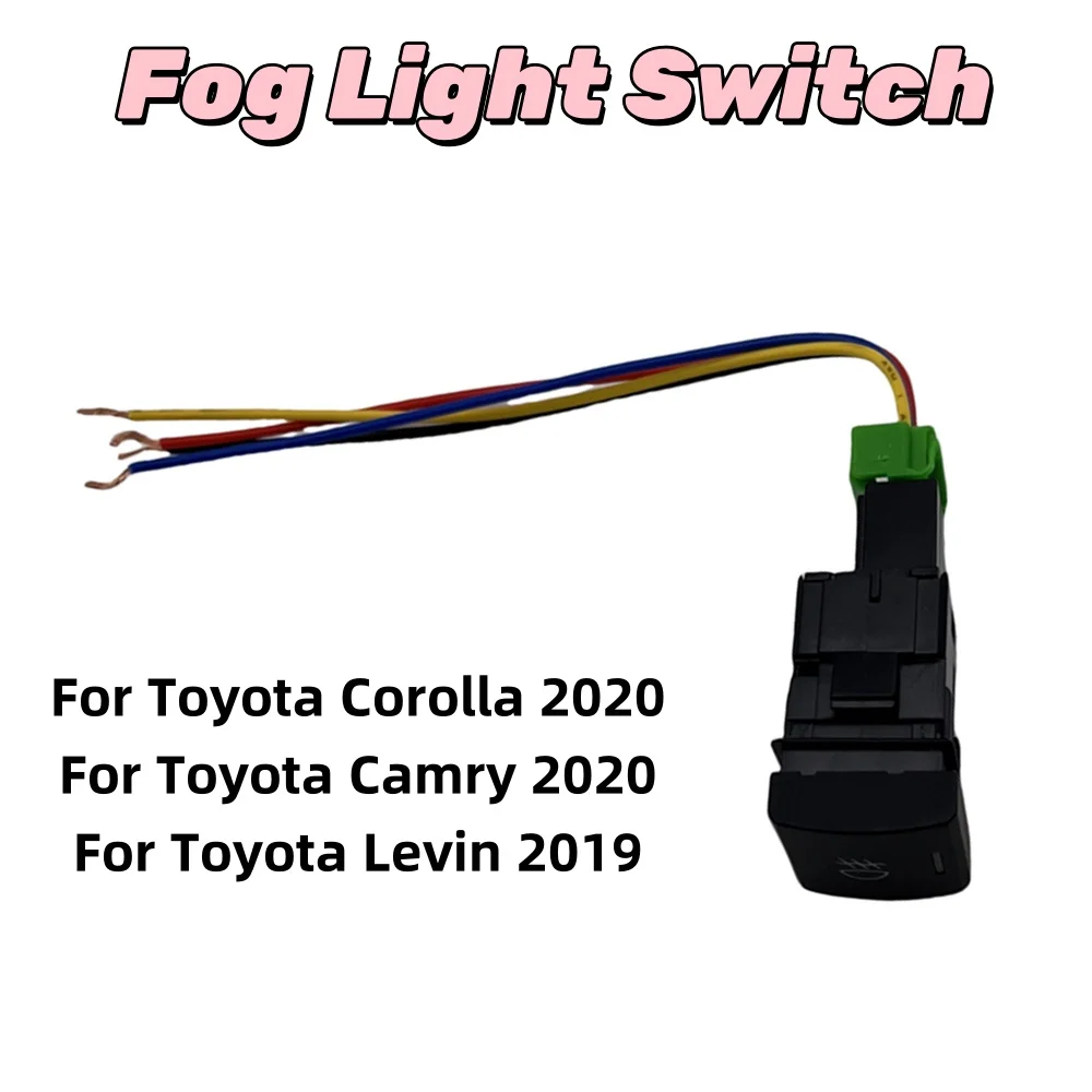 High Quality 1PCS Orignal Size Fog Lights Switch For Toyota Camry Corolla RV4 ON-OFF Buttons Blu-ray 12V Car Accessories