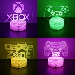 NEON GAMER 3D Lamp LED Night Light Gaming Setup RGB Children's Lamps Gamer Room Decoration Bedroom Table Lamp Personalized Gifts