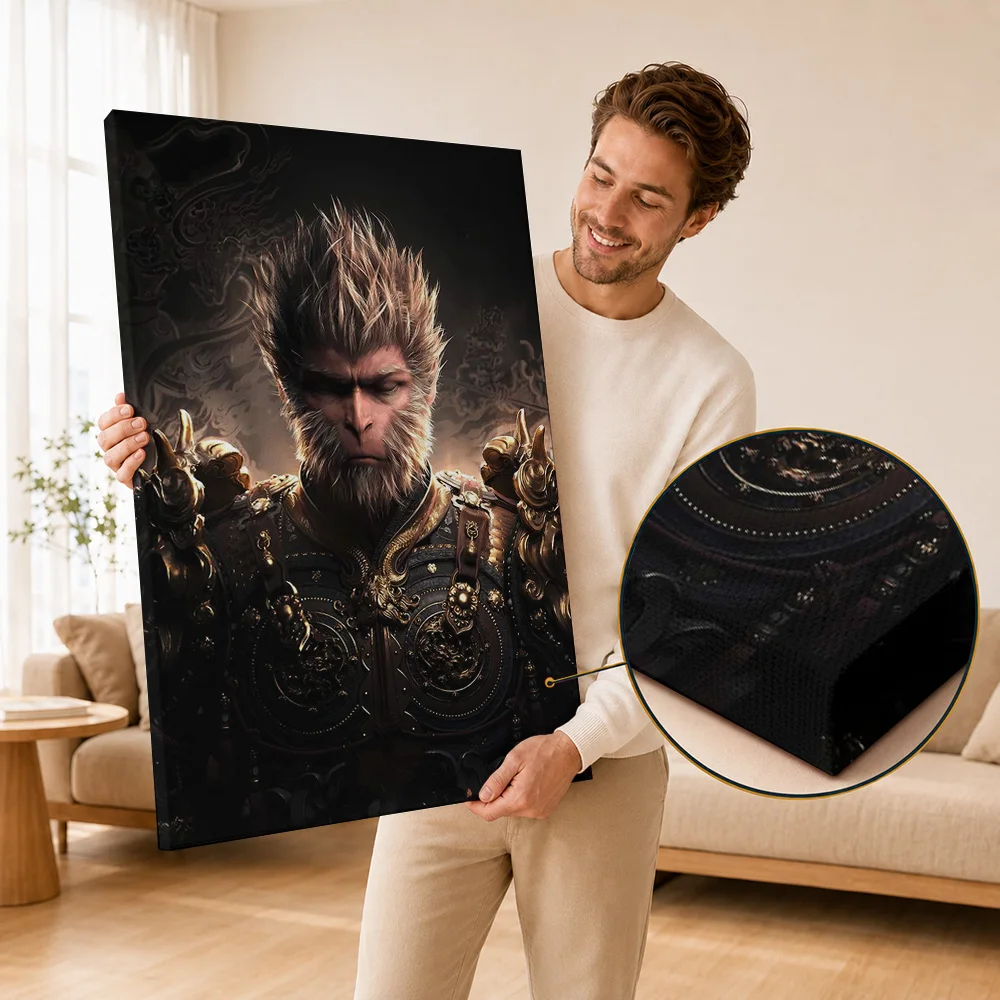 Chinese Mythology Art Canvas Print Posters Mystic Style Wall Decor With Customized Photo For Home Office Ideal Collector Gift