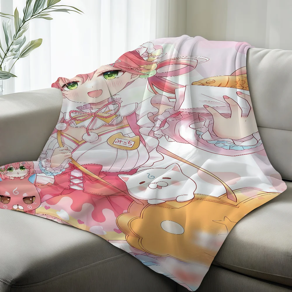 Singer S-Sakura Miko Blanket Suitable For Sofas Beds Offices Cars Outdoor Travel An Ideal Gift For Friends Family