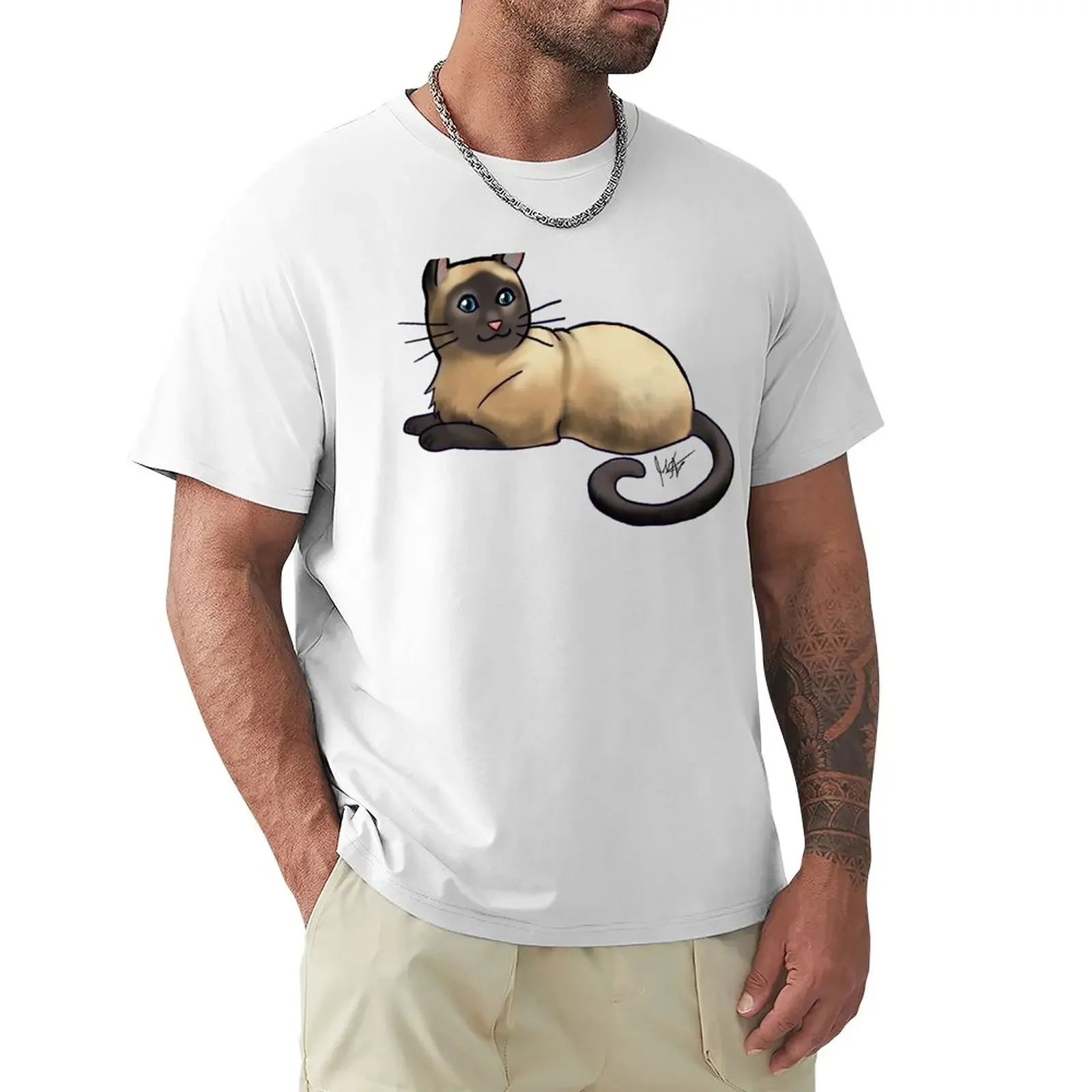 American Shorthair Seal Point T-Shirt Short sleeve tee for a boy sublime Men's t shirts