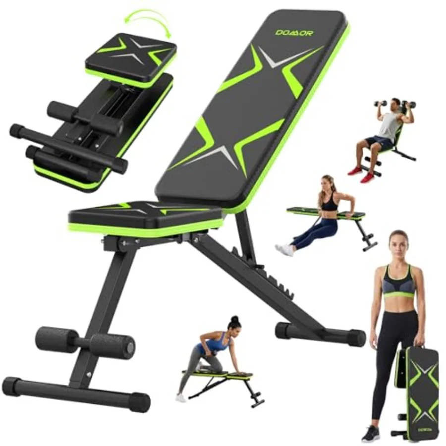 

Adjustable Weight Bench with 7 Backrest Positions for Home Gym Fast Folding Stable Design Ideal for Chest Shoulders Arms Muscle