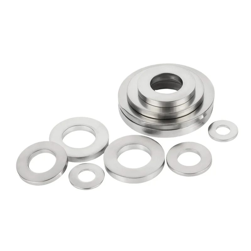 M1.6 M2 M2.5 M3 M4 M5 M6 M8 M10 M12 M16 M18 M20 TC4 Titanium Alloy Flat Washers  Large Big Flat Gasket