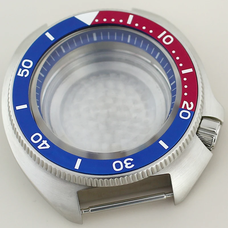 

44mm Men's Watch Case Sapphire Glass For Turtle Tuna Seiko NH34 NH35 NH36 NH38 4R36 Automatic Movt 28.5mm Dial With Chapter Ring