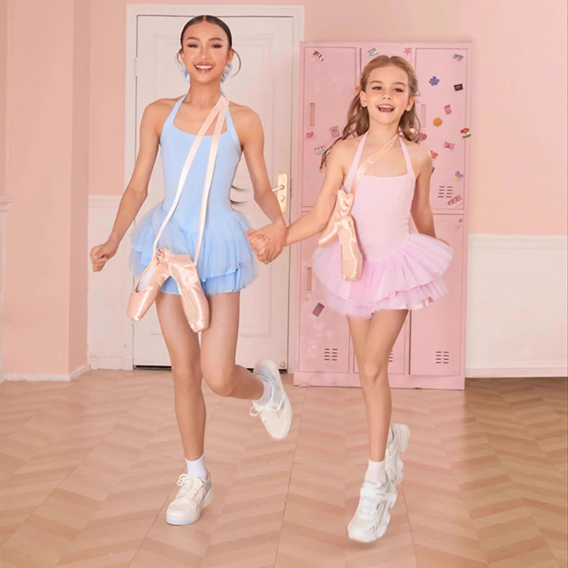 New Latin Dance Dress For Girls Sleeveless Lace Ballet Dress Kids Chacha Rumba Latin Dance Competition Costume