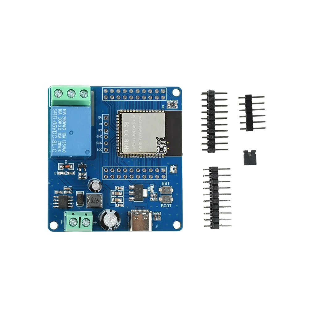 DC 5-60V Einkanal-Relaismodul WI-FI BT ESP32-N16R8 Relaisplatine Typ-C-Schnittstelle – Detail 13