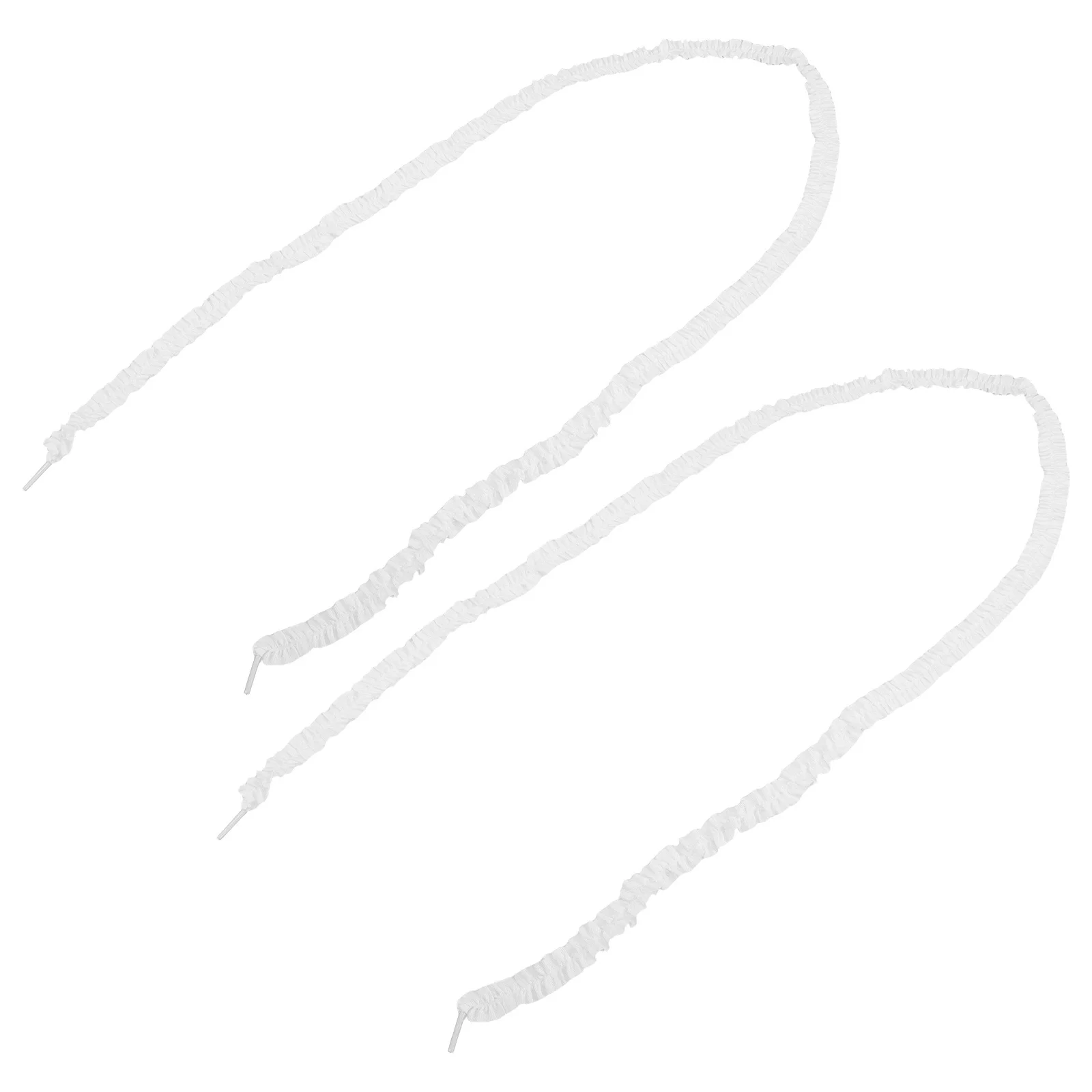 

2Pairs Wooden Ear Ruffle Shoelaces Decorative Lace Cute Replacement Shoestrings Fashion Ribbon for Women's Sneakers Casual Boots