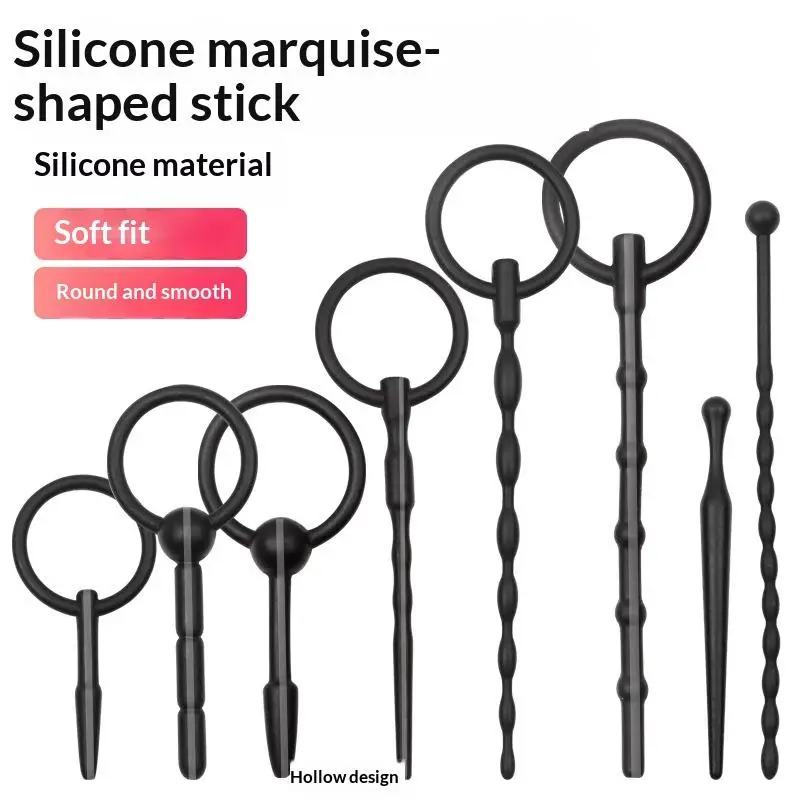 Silicone Urethral Sounds Penis Plug Men Urethra Masturbation Stimulator Silicone Urethral Catheters Adult Sex Toys For Men view 5