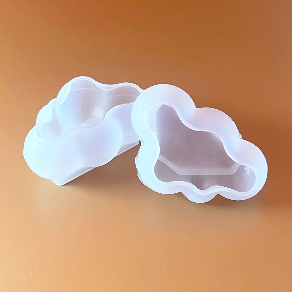 For fun 1PC 3D Cloud Shape Silicone Mold Chocolate Fondant Ice Cube Candy Soap Candle Molds Baking Cake Decoration Tools