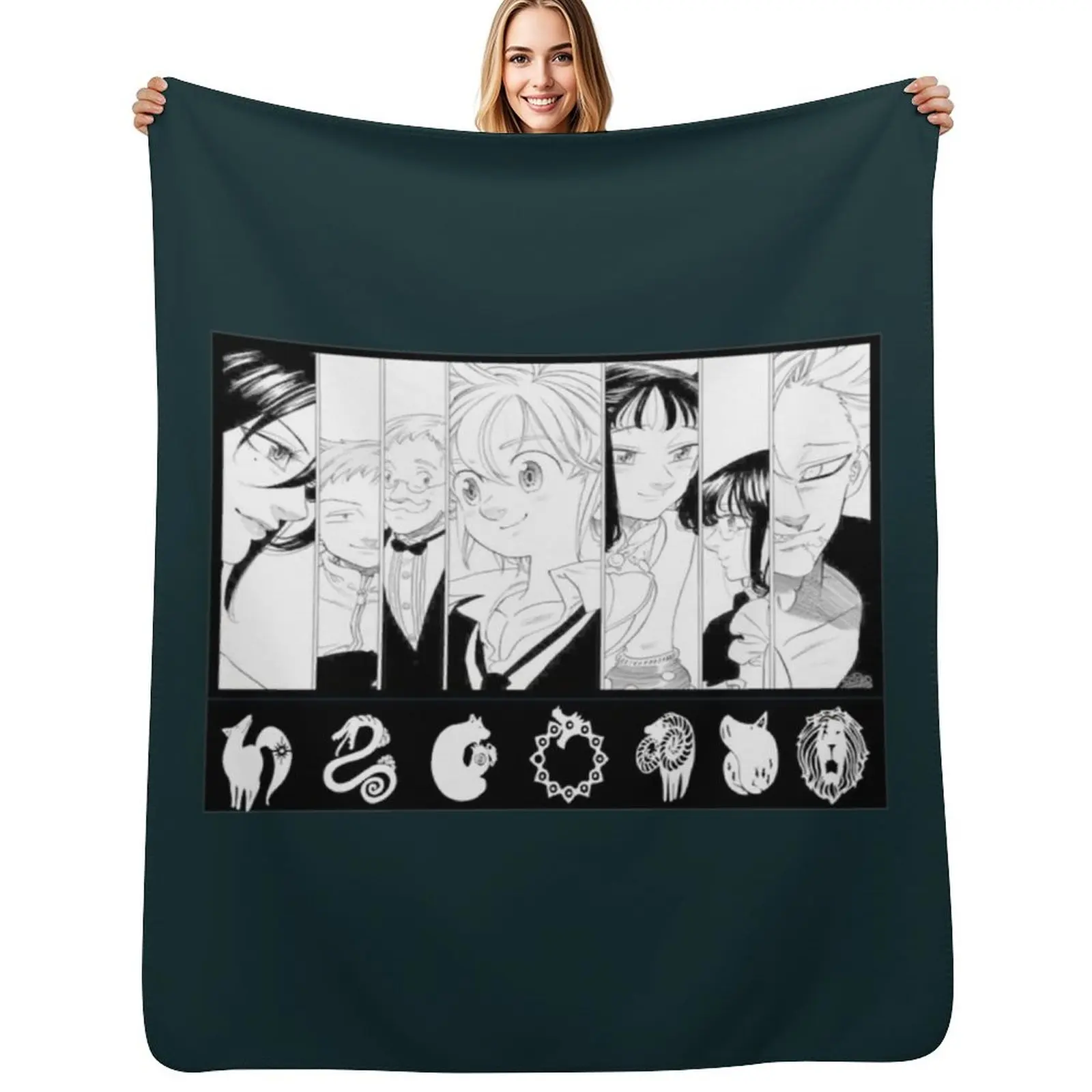 the deadly seven sins Throw Blanket Cozy Microfiber Throw Blanket for Home Bedroom