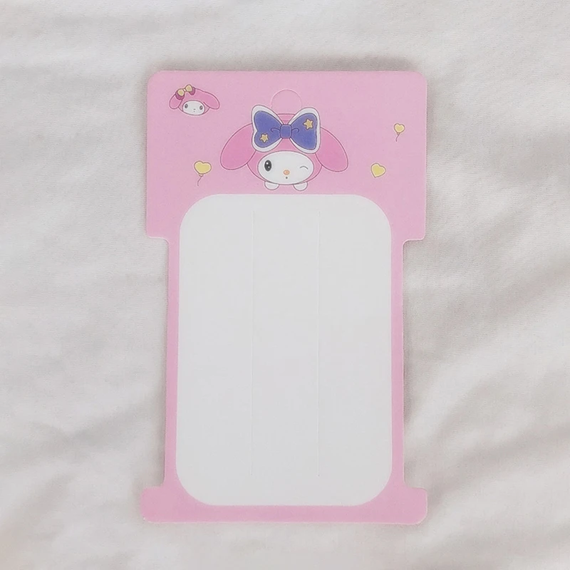 Sanrio Anime Olá Kitty Hair Band, Grampos De Embalagem De Cartões De Papel, Exibir Cartões De Embalagem, Etiquetas De Varejo, Acessórios De Cabelo, 50Pcs