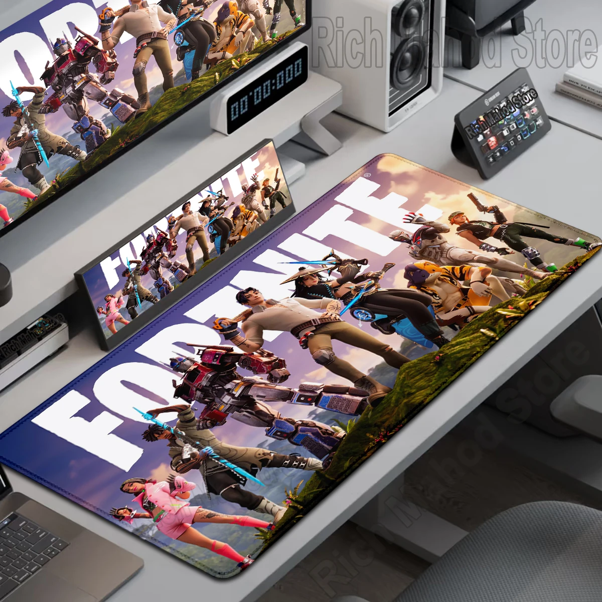 

Mouse Pad Gaming Deskmat F-Fortnite Anime Mousepad Xxl Computer Accessories Desk Mat Extended Pads Gamer Mausemat Pc Desktop Rug