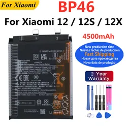 High Quality 4500mAh BP46 Battery For Xiaomi 12 12S 12X Mi12 Phone Battery Batteries Bateria + Free Tools