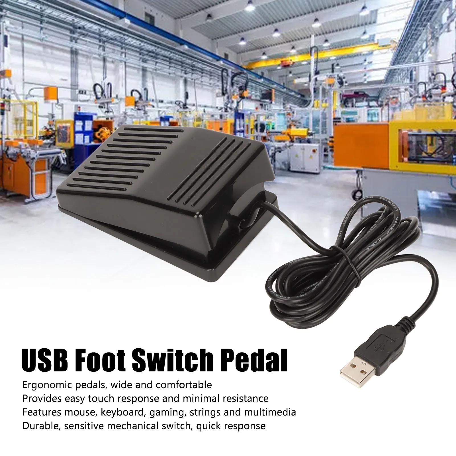 USB Foot Pedal Control Switch PC Game Pad USB Keyboard Mouse Adapter for Computer Multimedia String Ultrasound Image view 6
