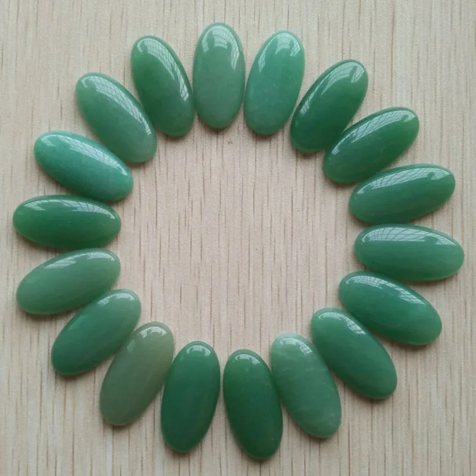 Fashion Mix natural Stone oval cabochons beads diy Jewelry accessories making 15x30mm Wholesale 20pcs/Lot fast shipping