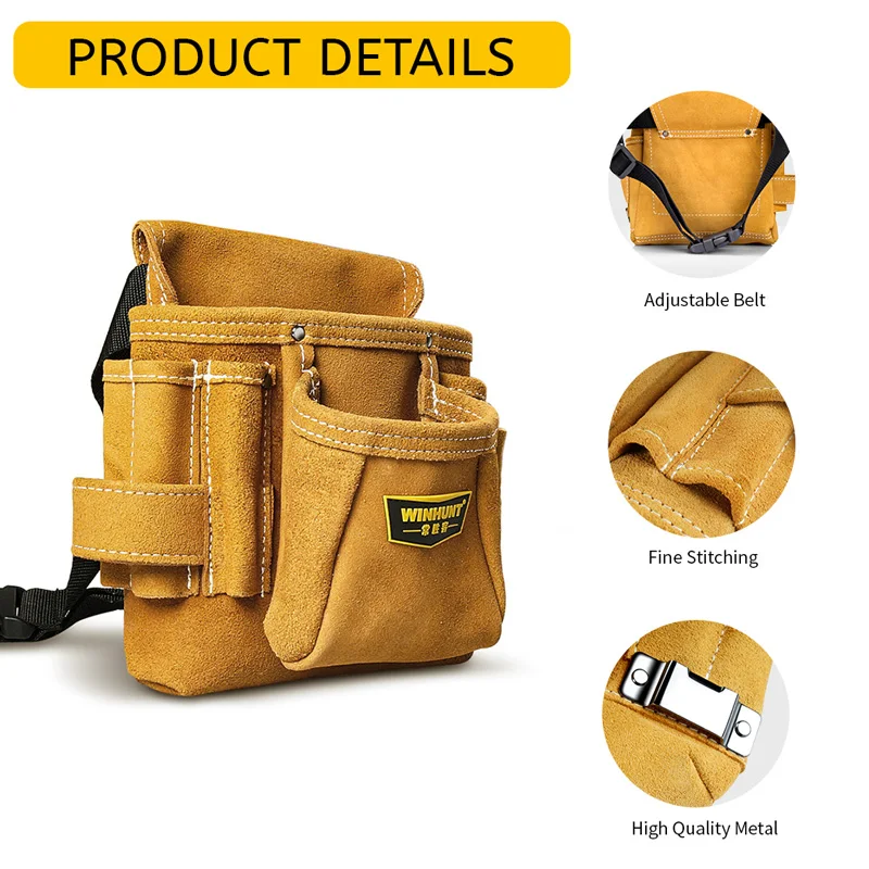 حقيبة أدوات كهربائي WINHUNT، مصممة لفسنيائيين إصلاح الصيانة المحترفين، حزام الأدوات