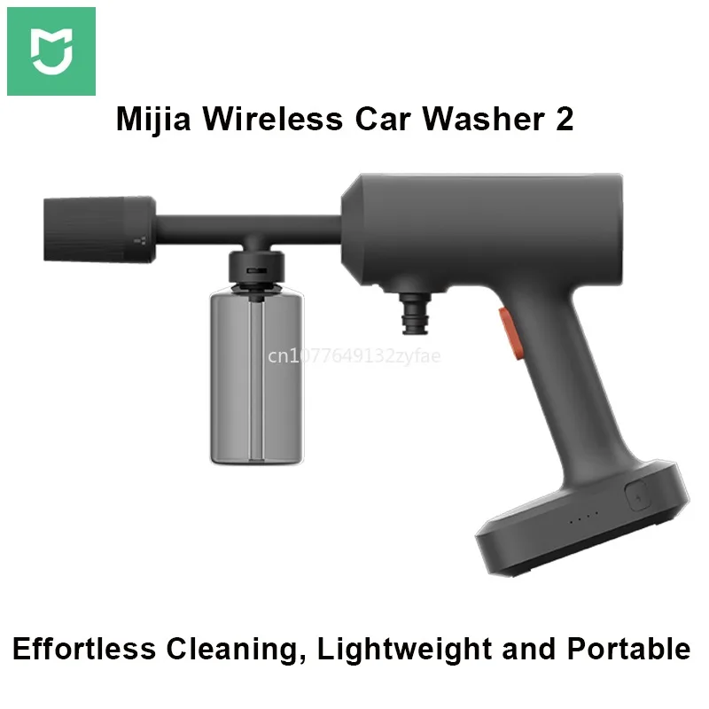 

Mijia Wireless Car Washer 2 160L/h Large Water Volume Efficient Flushing High Pressure Wireless Clean Car Washer 6m Water Hose