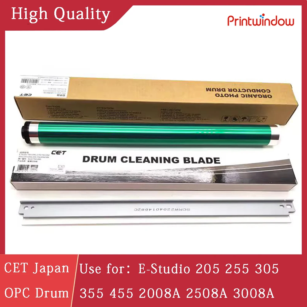 

CET Japan Long Life OPC Drum для Toshiba E-Studio 205 255 305 355 455 2008A 2508A 3008A 3008AG 3508A 3508AG Лезвие для чистки барабана