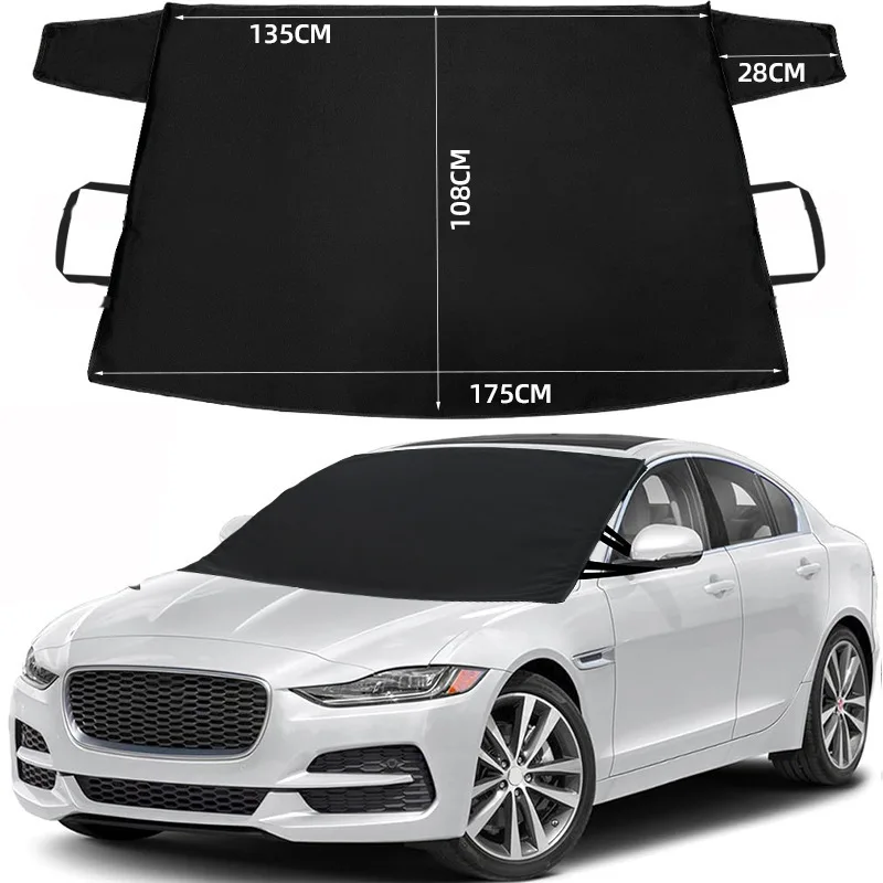 Car Windshield Snow Cover Summer Sunshade Durable 600D Oxford Cloth Winter for Jeep Wrangler Mustang Gladiator Ice Cover