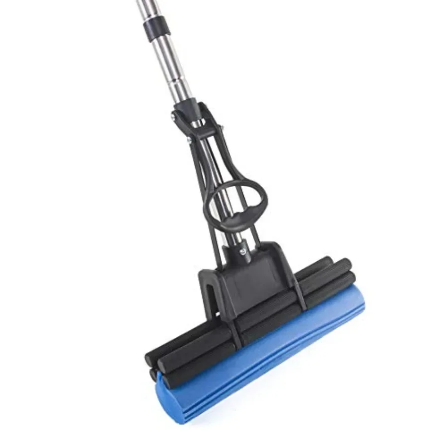 

Kitchen + Home PVA Sponge Roller Mop - 11" Quadruple Roller All Purpose Floor Cleaner