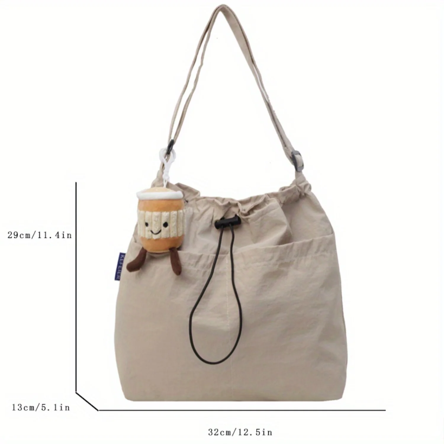 Versatile Nylon Tote Bag for Women - Ideal for Classes, Commuting, Casual Use